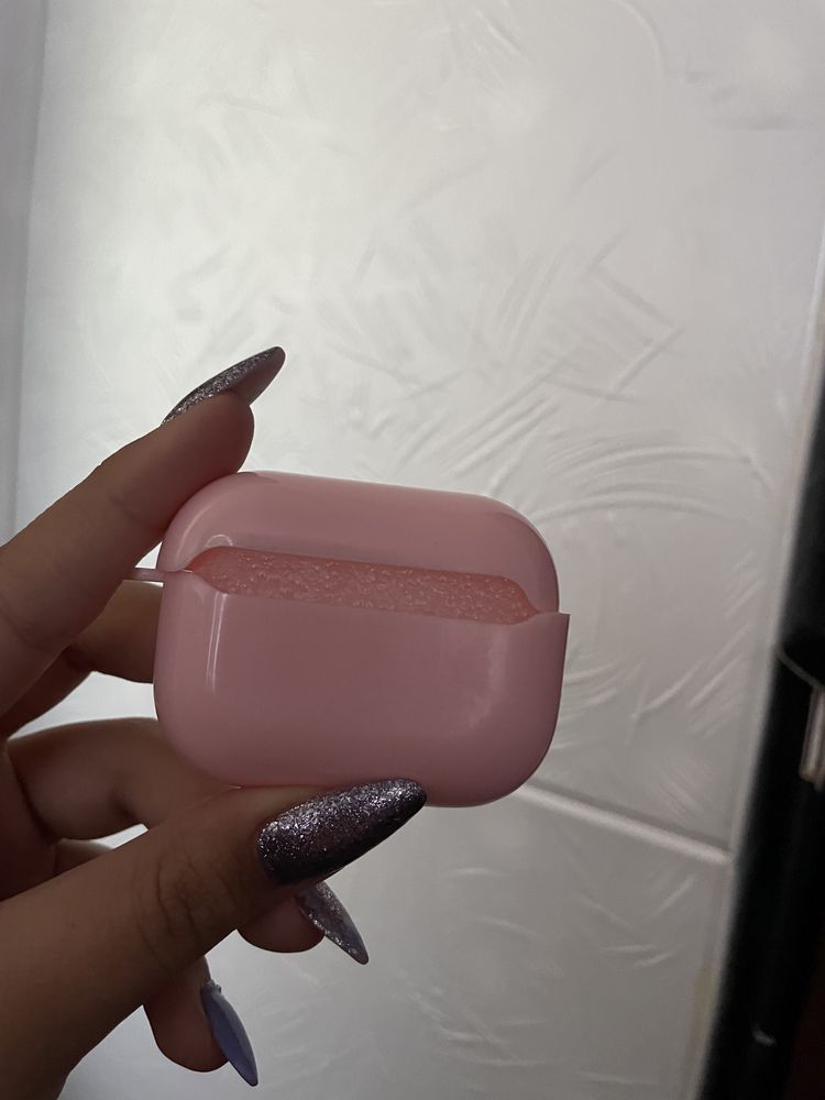 AirPods case Pro 2nd generation Pink Case cat and heart decor