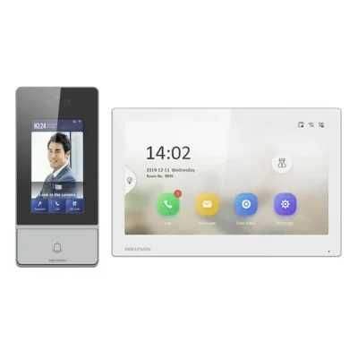 Комплект IP домофона Hikvision DS-KIS902-S с распознаванием лиц