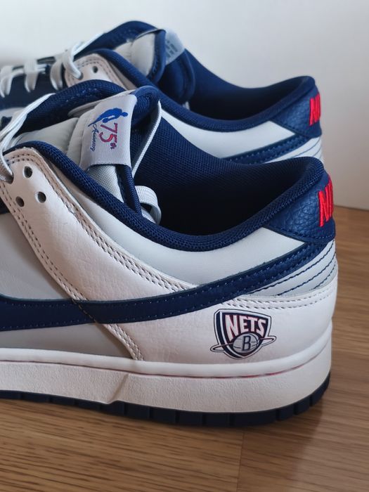 Nike Dunk Low EMB x NBA "75th Anniversary - Brooklyn Nets Size:45