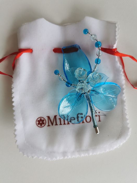 Brosa din sticla Murano handmade noua