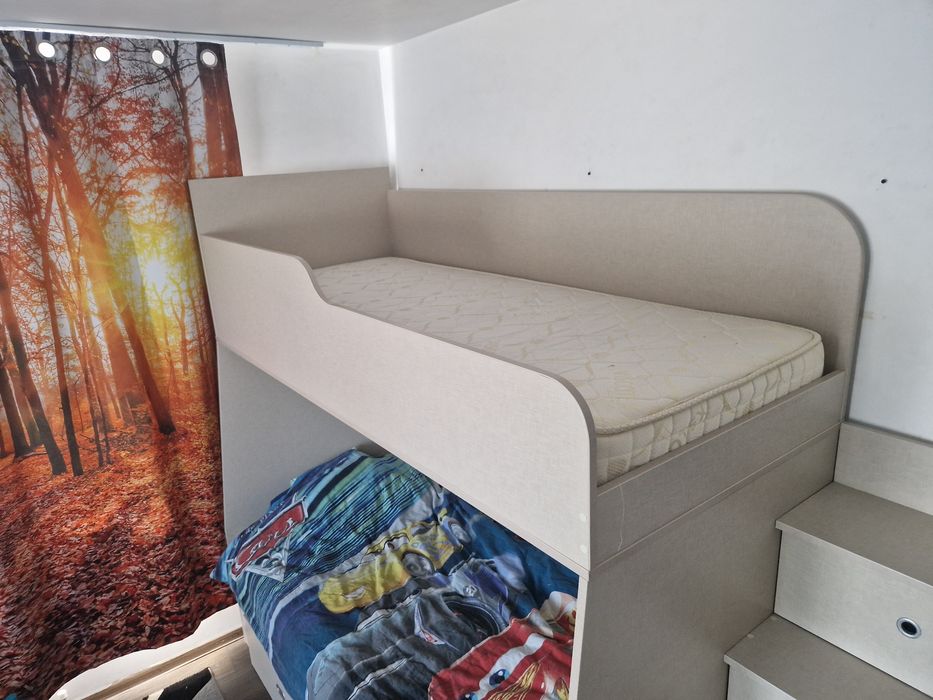 Vand pat dublu supraetajat+mobila camera copil