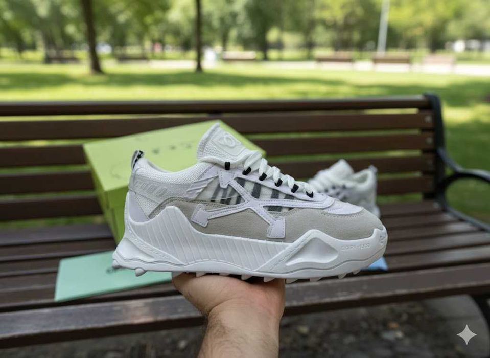 Adidasi OFF White ODSY 1000 Alb - Produs Full Box - Unisex