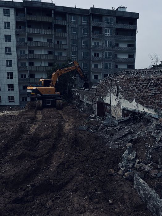 Демонтаж снос слом здания дом котлован по всему Казакстан