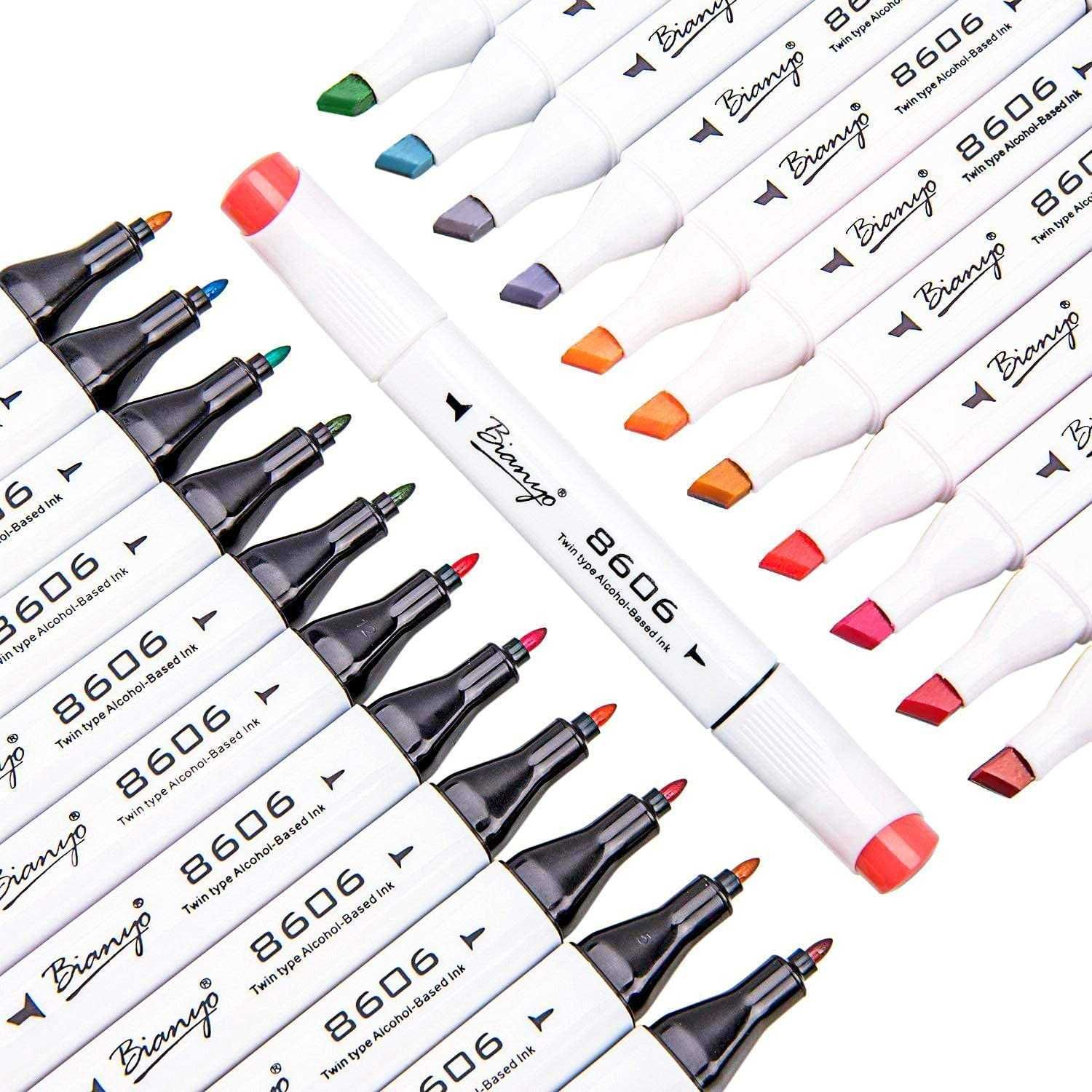 Bianyo Art Marker Set-перманентни маркери,на алкохолна основа,72 цвята