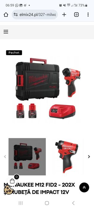 Milwaukee M12 FID2  Surubelnita cu impact  12V