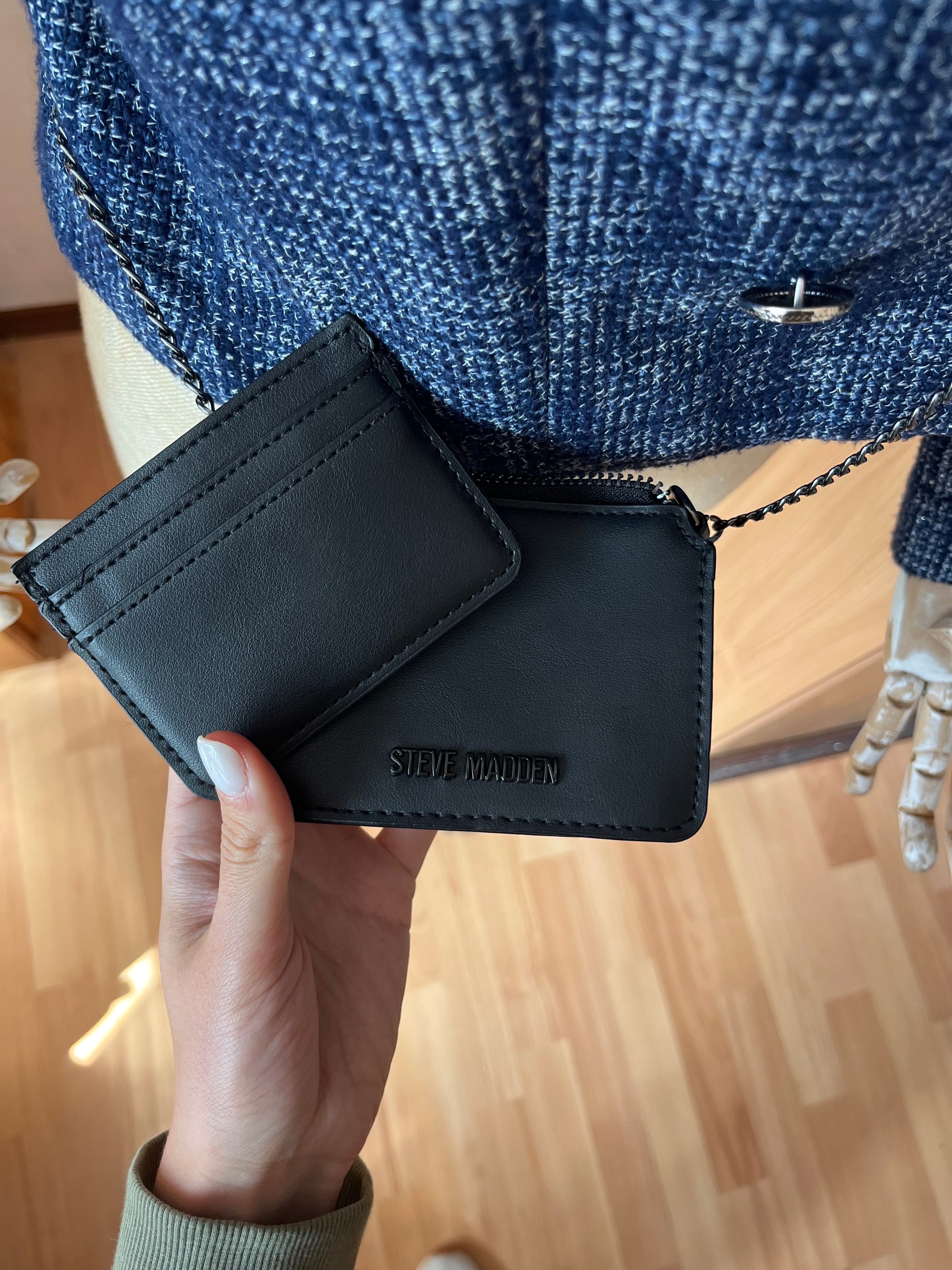 Малка черна чанта Steve Madden