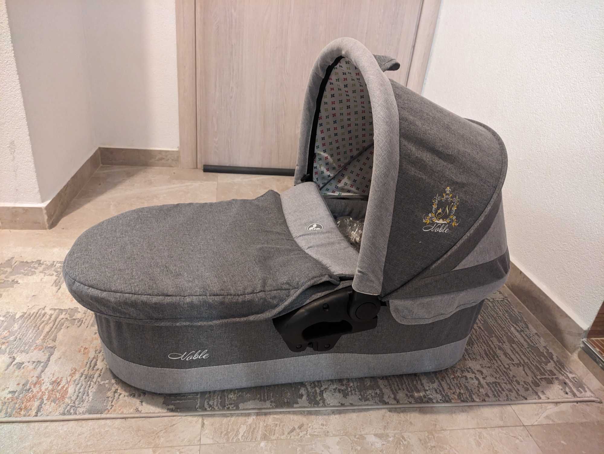 Бебешка количка Cangaroo noble 3в1 Сива.