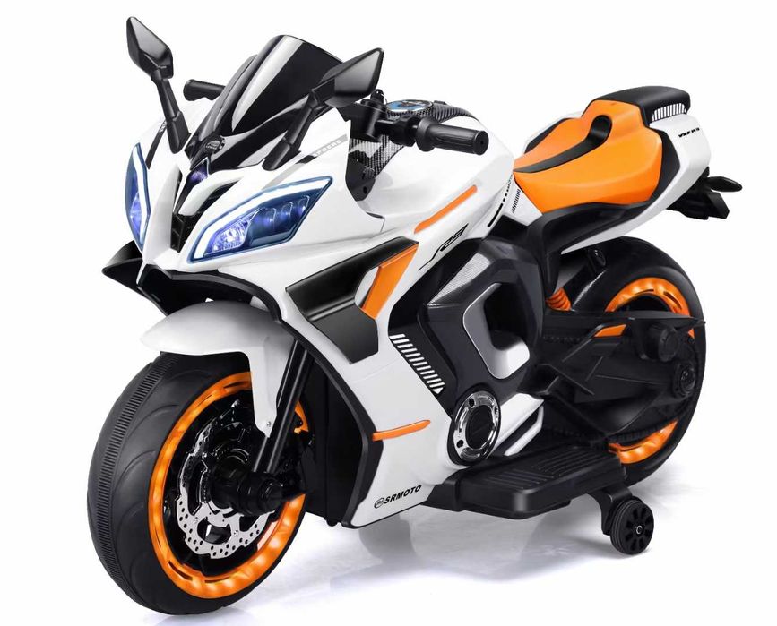 Motocicleta electrica, Kinderauto BJJM3188 2 x75W 24V roti moi #orange