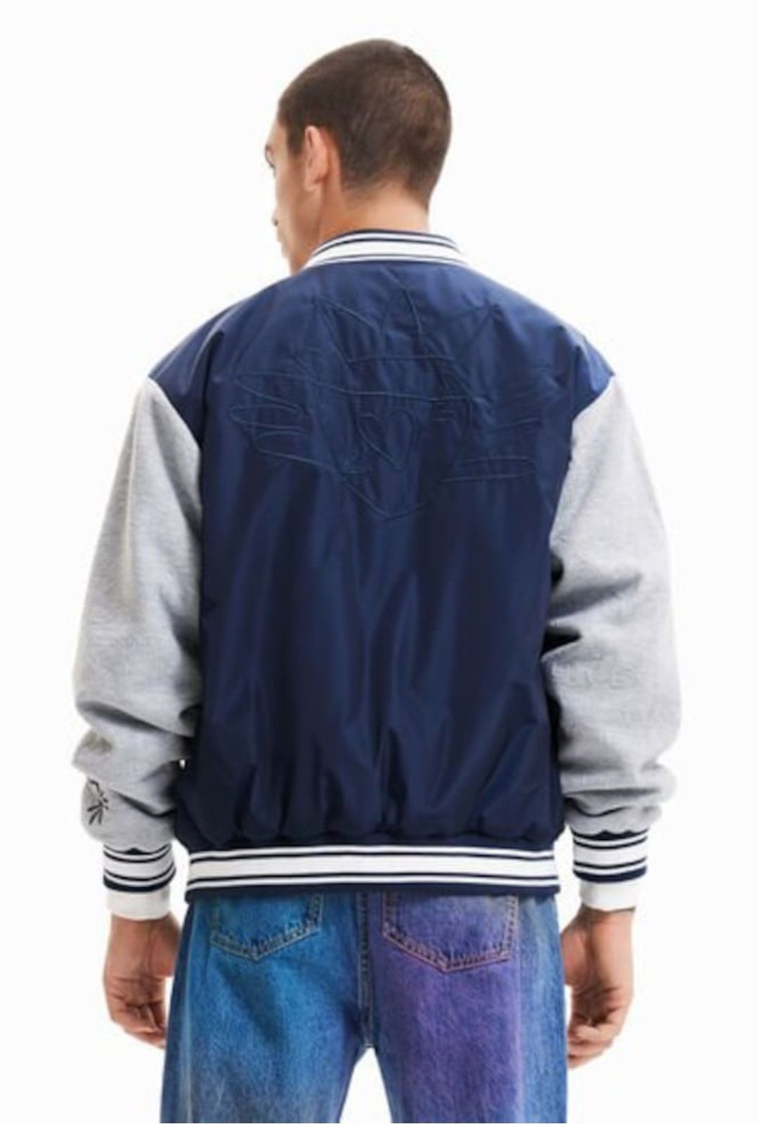 bomber - Jacheta impermeabila, Regular fit, Bleumarin.