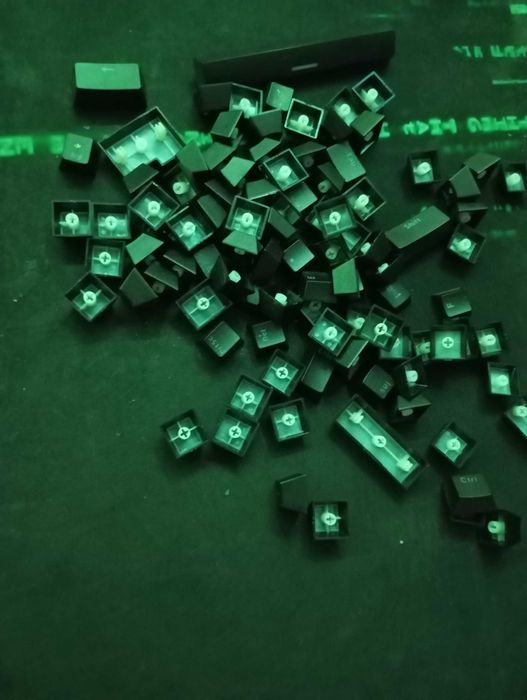 Keycaps-uri interschimbabile pentru tastatură mecanică, iluminare LED”