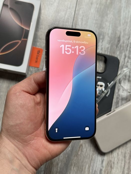 Iphone 16 Pro 256 GB - 93 % Battery Gold Като Нов Гаранционен