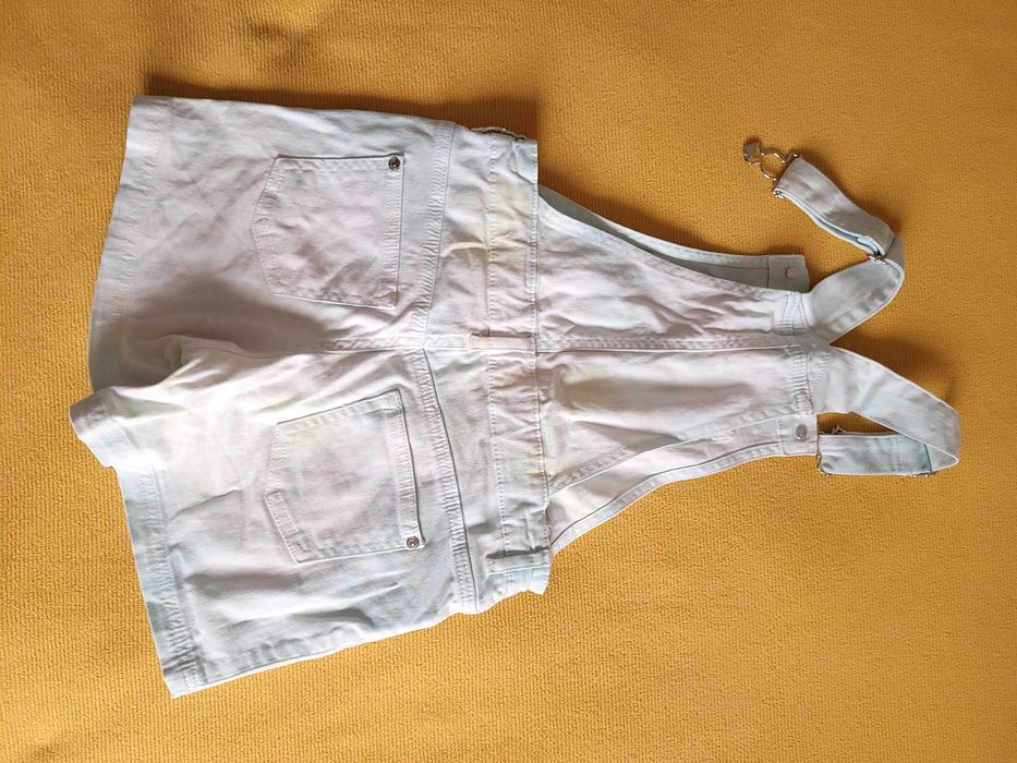 Set doua salopete de blugi pentru fetite de 5 - 8 ani