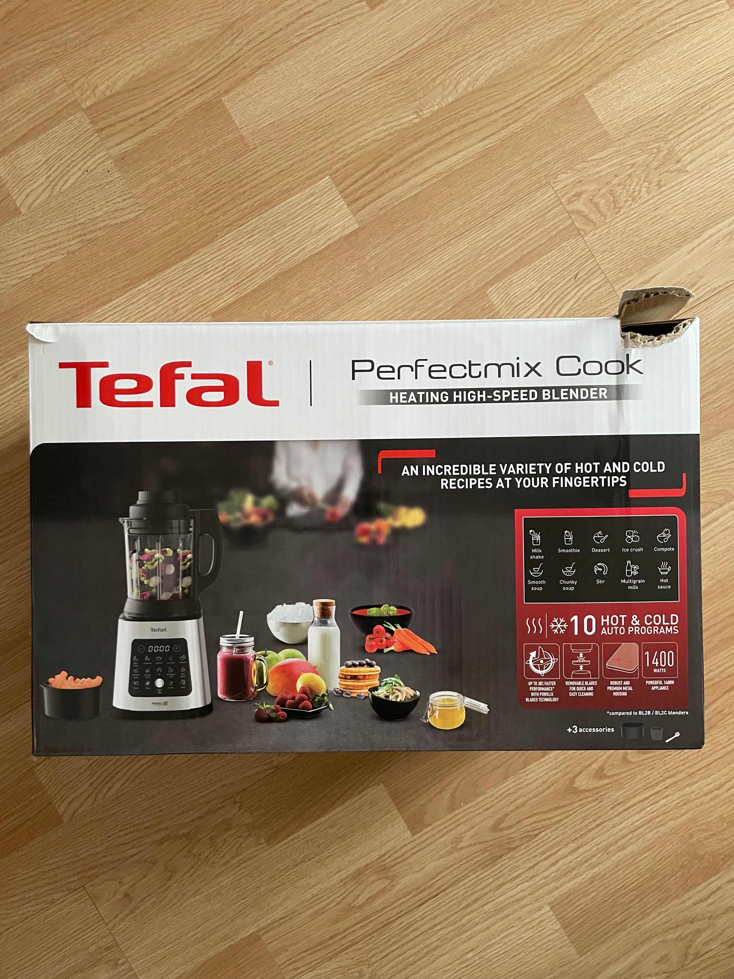 Blender TEFAL PerfectMix Cook BL83SD30, 2l, 1400W, viteza variabila