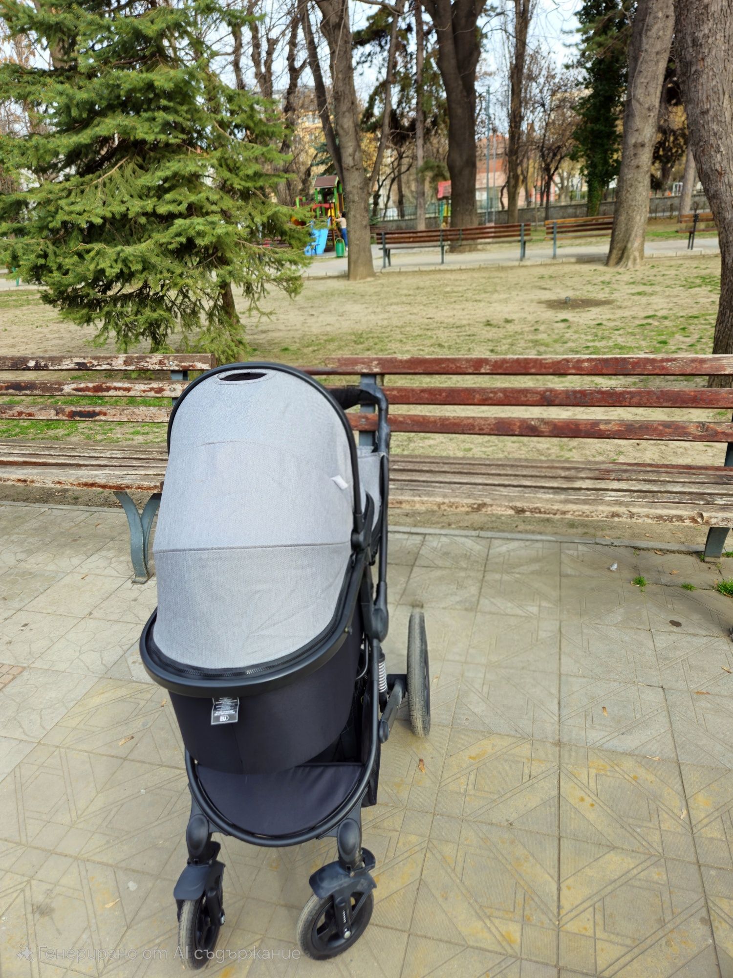 Бебешка количка с твърд кош Lorelli - Boston 2in1