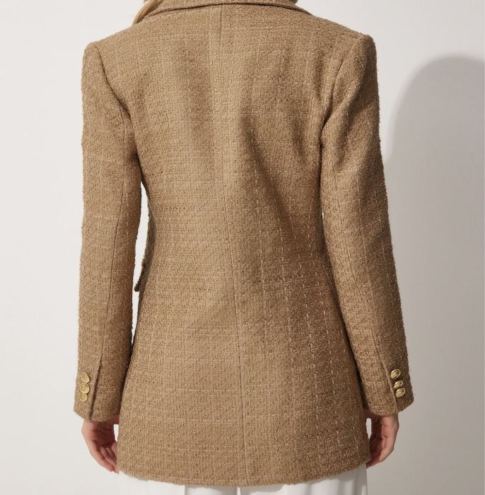 Sacou lung din stofă