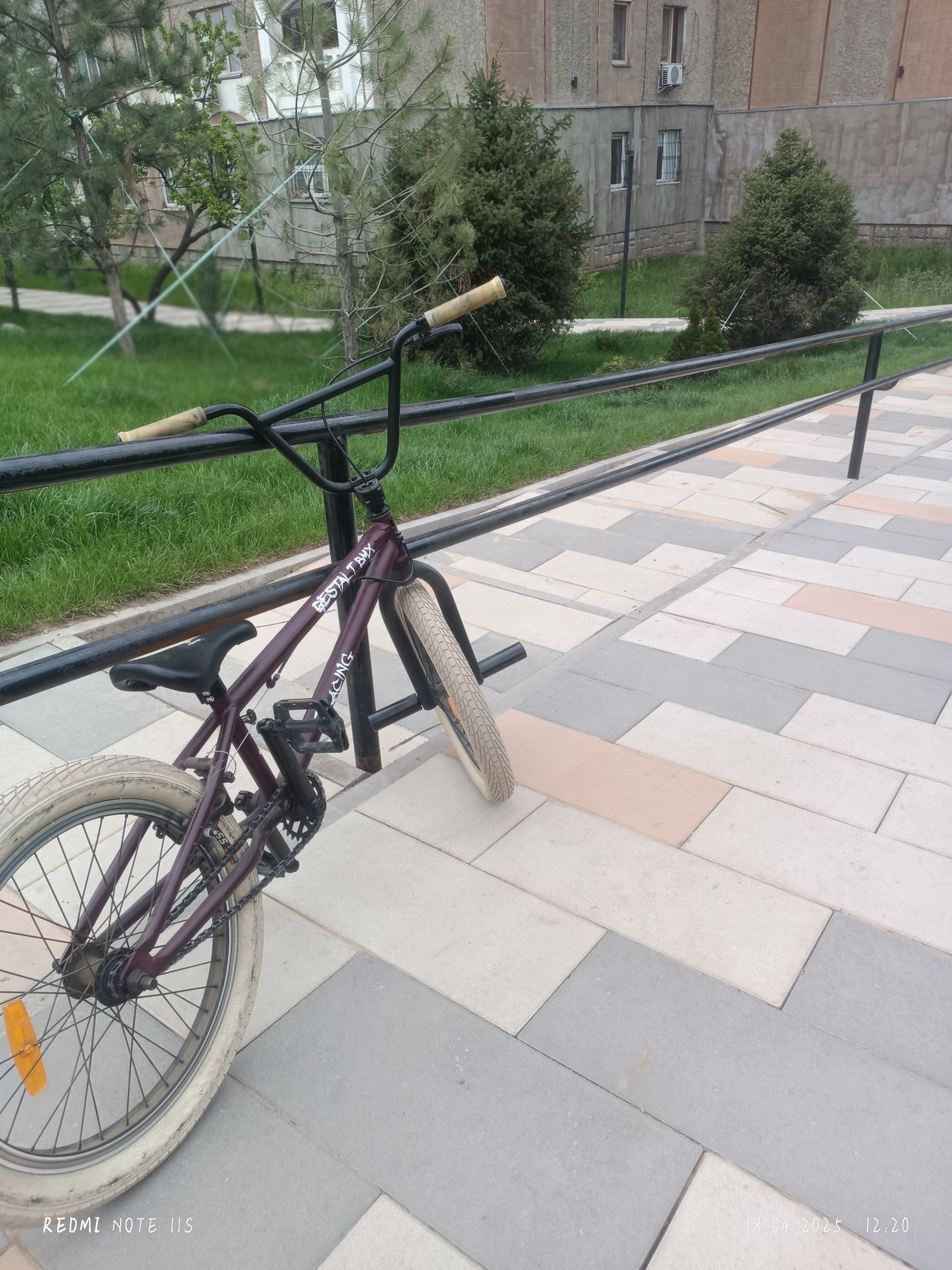 Bmx gestalt racing темно бордовый