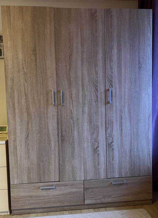 Dulap ELLESTED 144x200x50  3 uși 2 sertare stejar deschis