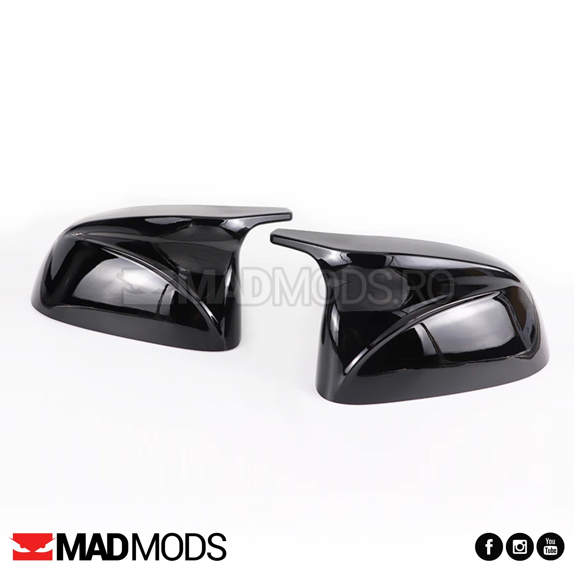 Set capace oglinzi M BMW X3 G01 iX3 X4 G02 X5 G05 X6 G06 X7 G07, Negru