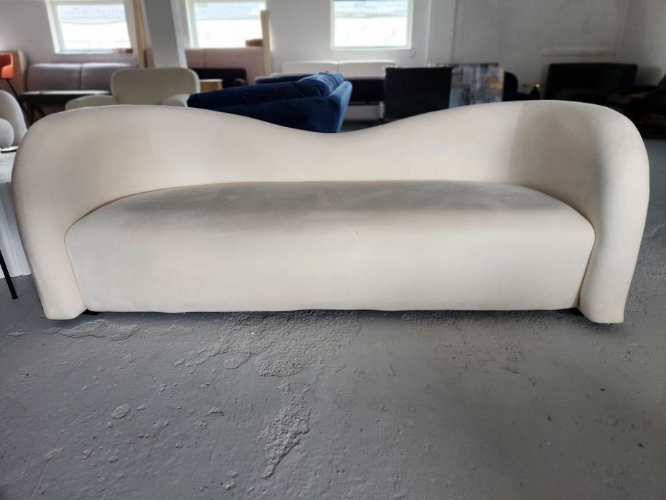 NOU Canapea catifea "VELTADA", curbată
