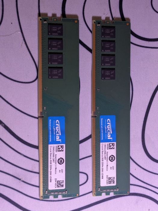 Оперативная память 2шт по 8гб