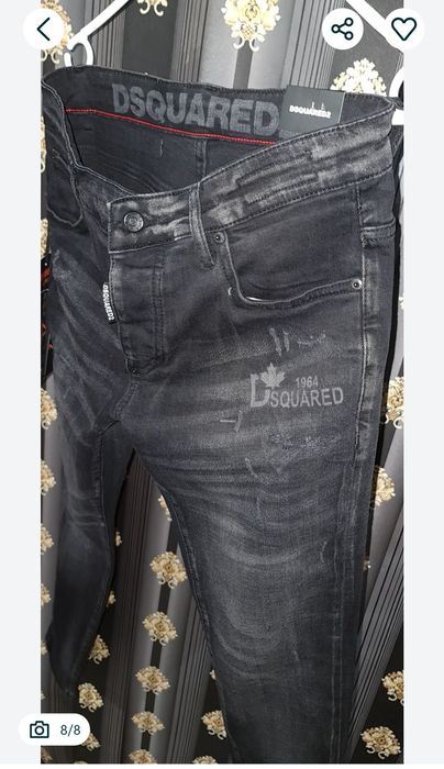 Blugi Dsquared2 icon black xl