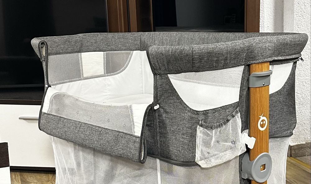 Patut co-sleeper 4 in 1 Smart Bed, Grey, MoMi