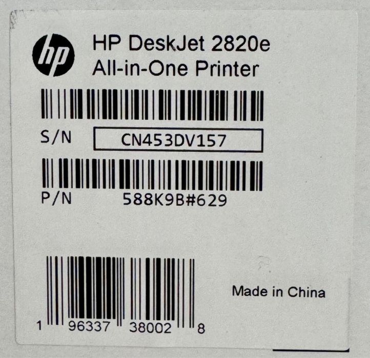 Imprimantă HP DeskJet 2820e – multifuncțională Wi‑Fi, nouă Sigilata