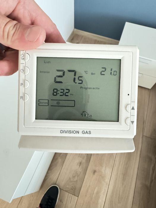 Termostat programabil wireless Division Gas Alb