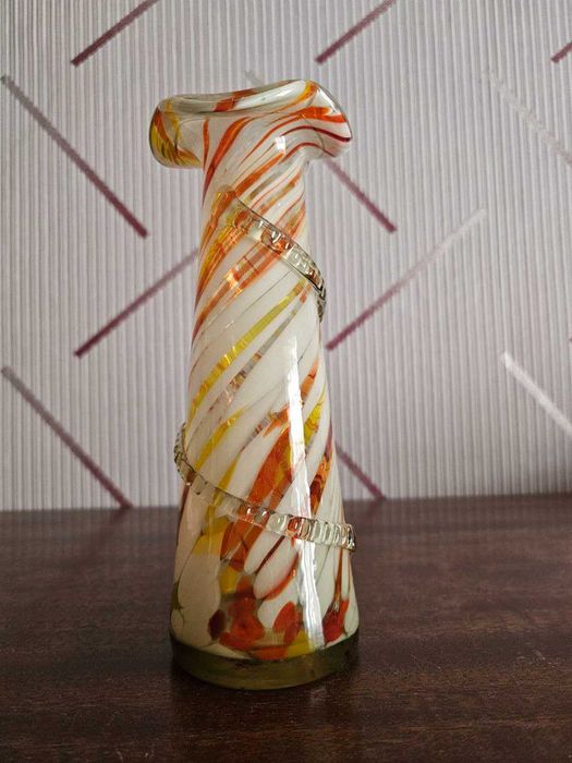 Ваза-цветное стекло. Эпоха СССР.