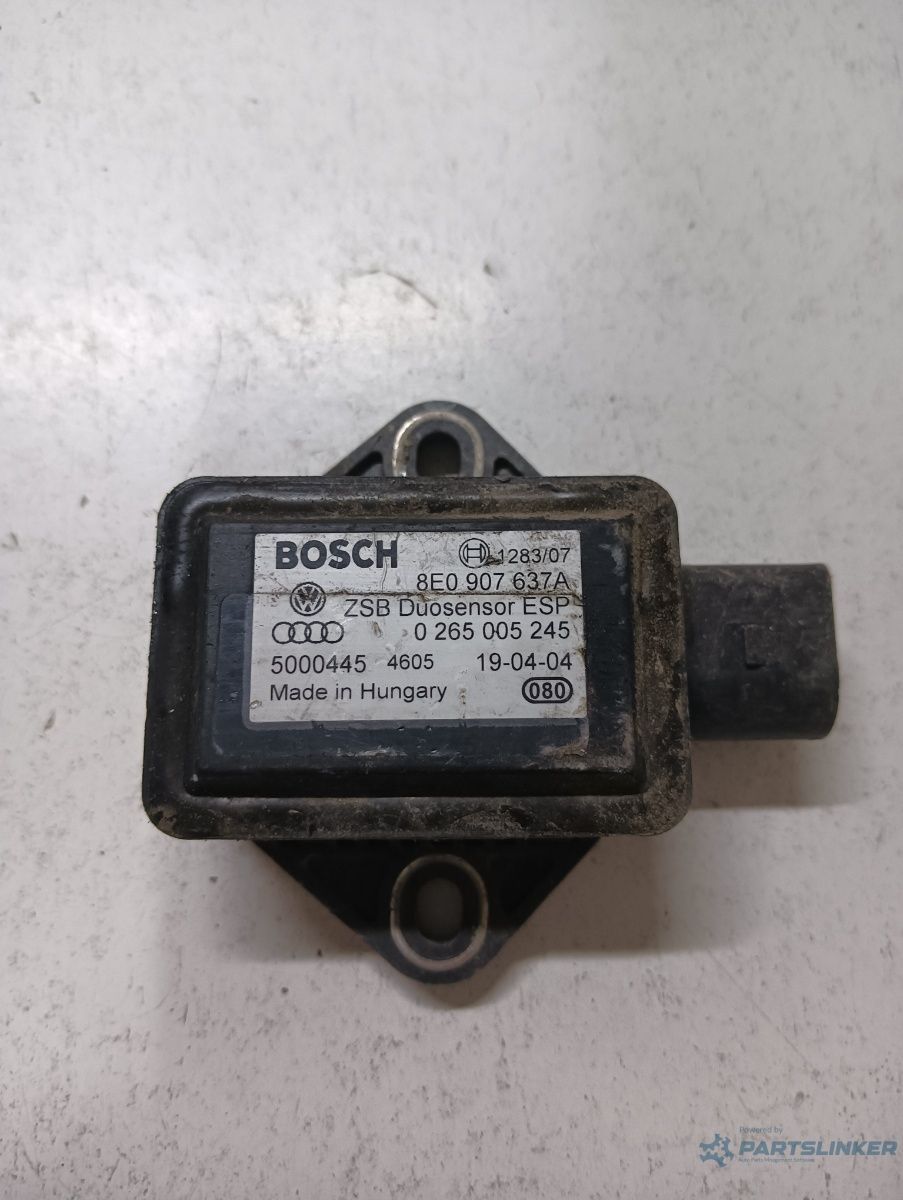 Senzor ESP de viteză la viraje AUDI A4 II 8E2, B6 2000 - 2005, VOLKSWAGEN PASSAT 3B3 2000 - 2005 BOSCH 0 265 005 245 8e0907637a