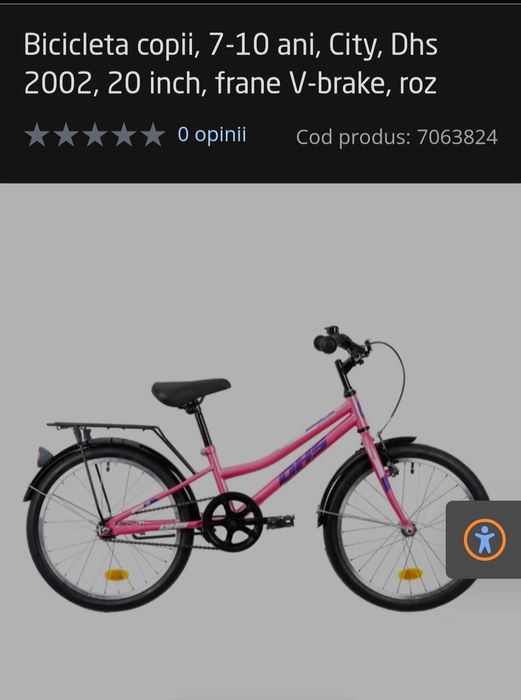 Vând bicicleta copii 7-10 ani