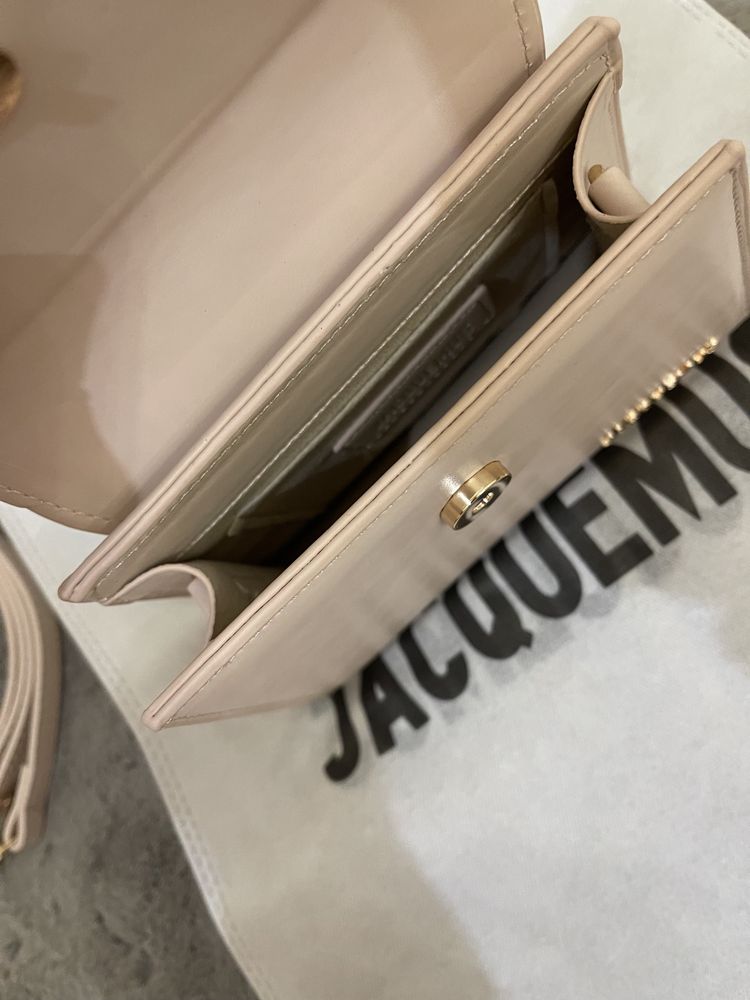 Poseta/Geanta Jacquemus Le Chiquito Moyen Crem