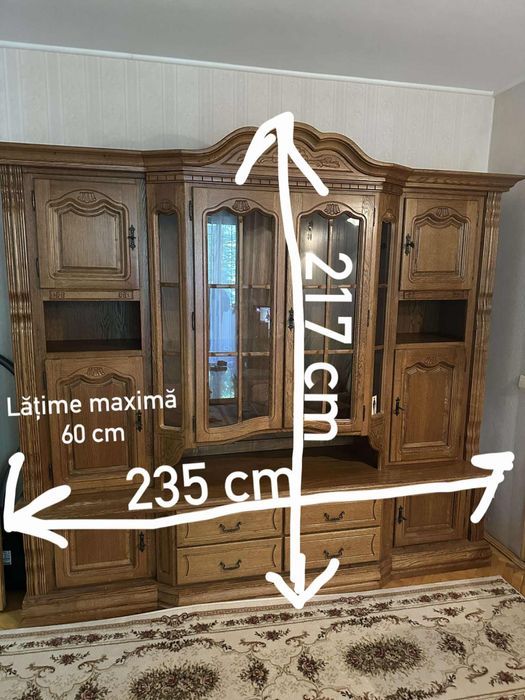 Vitrina / mobila lemn masiv