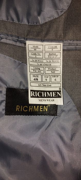 Мужской костюм 48 размер