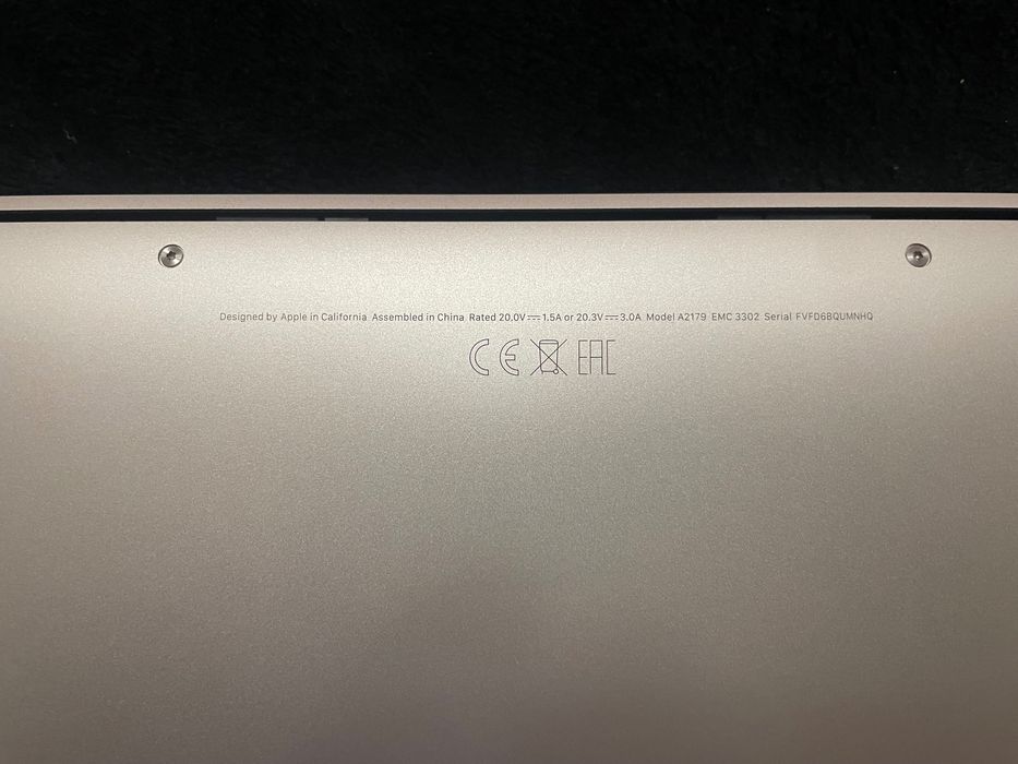 MacBook Air 2020 SSD 256GB