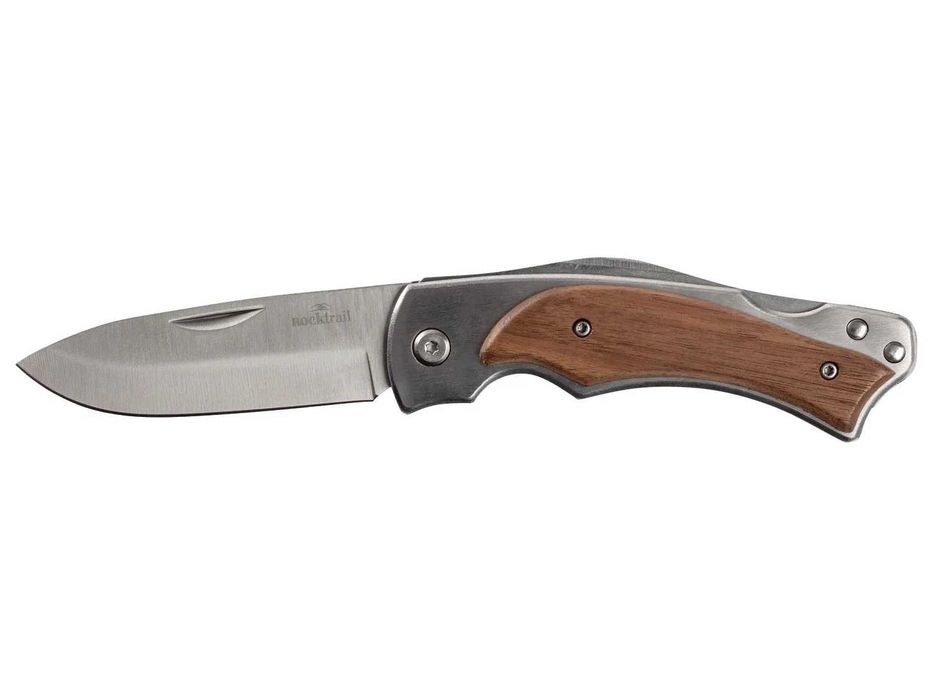 Cuțit briceag cu maner lemn cu teaca, nou sigilat realizat in Germania