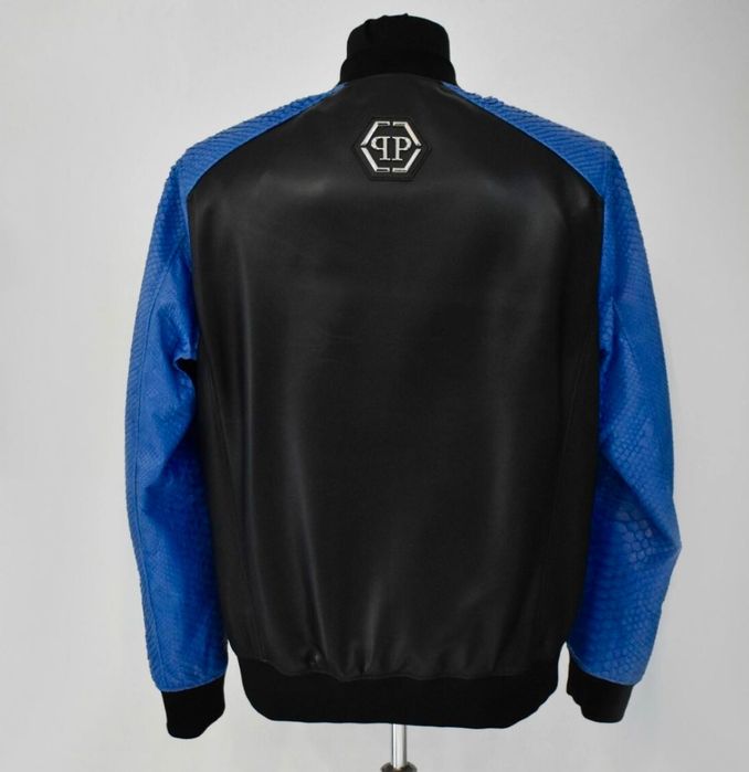 Urgent ! Ultimul preț ! Philipp Plein! Geacă piele reptilă