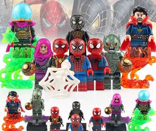Set 8 Minifigurine tip Lego Marvel Spider-Man No Way Home pack1