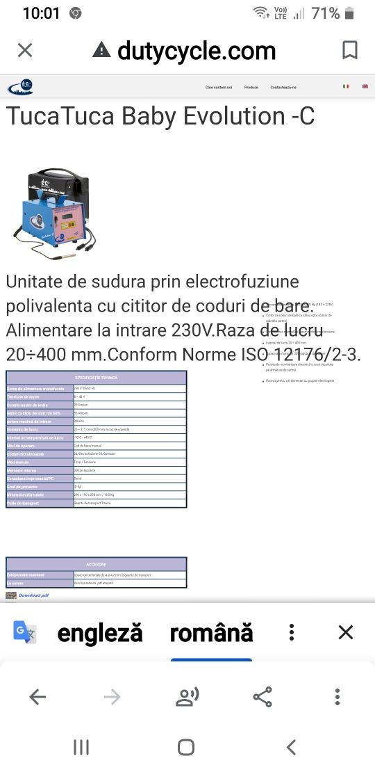 TUCATUCA BEBY EVOLUTION aparat de sudura polivalenta electrofuzione