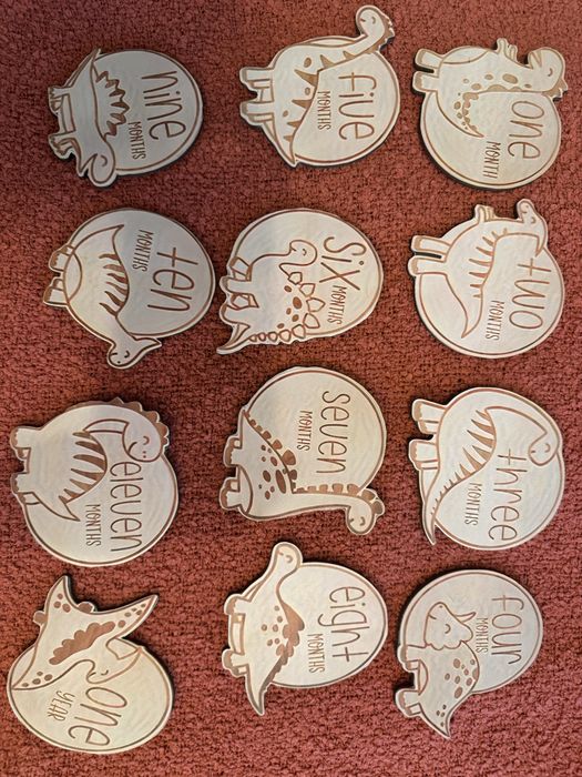 Карти за месечинка - 12 броя едностранни / Milestone cards