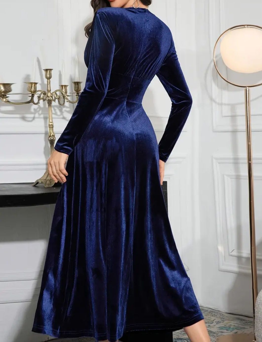 Rochie tunică elegantă XL,Cu decolteu în V