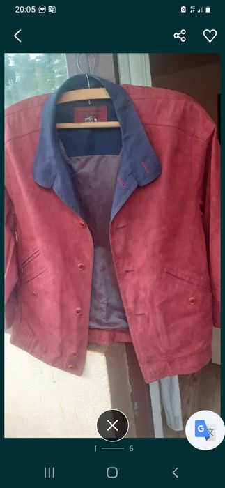 ,- geaca  piele căprioară - pluovere