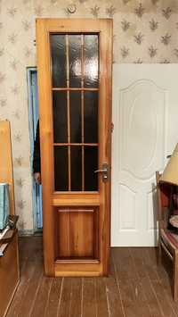 деревянные двухстворчатые двери, ручной работы