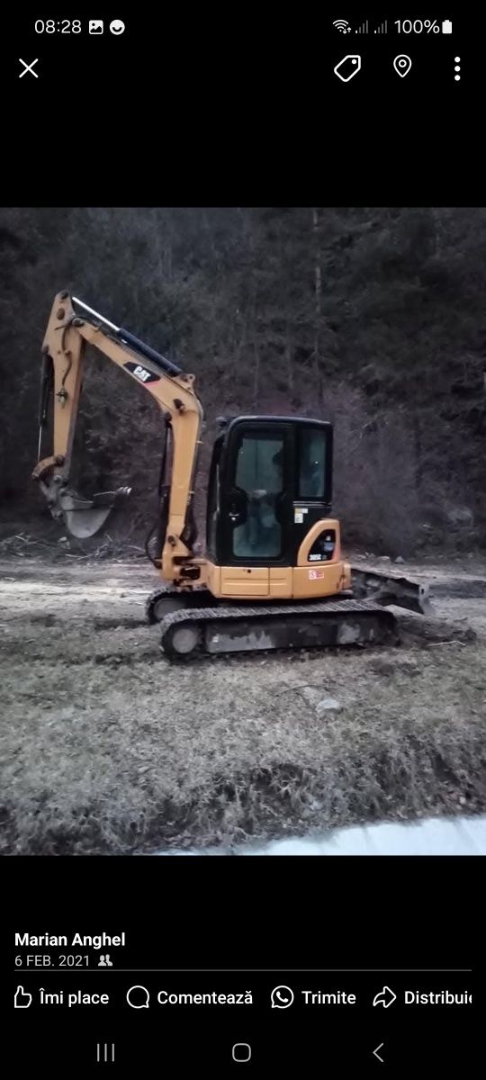 Sapaturi  lucrări cu miniexcavator și transport basculabil