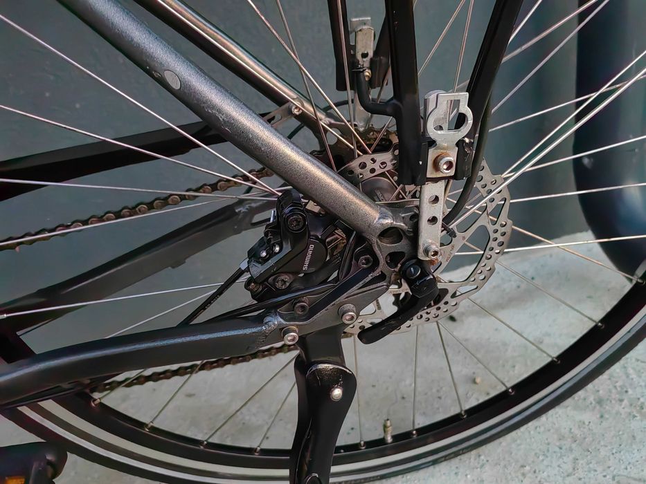 28" алуминиев градски трекинг велосипед L размер хидравлични спирачки