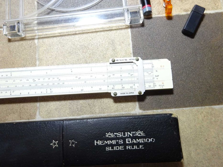 Rigla calcul Hemmi slide rule /Haff Ellipsograph