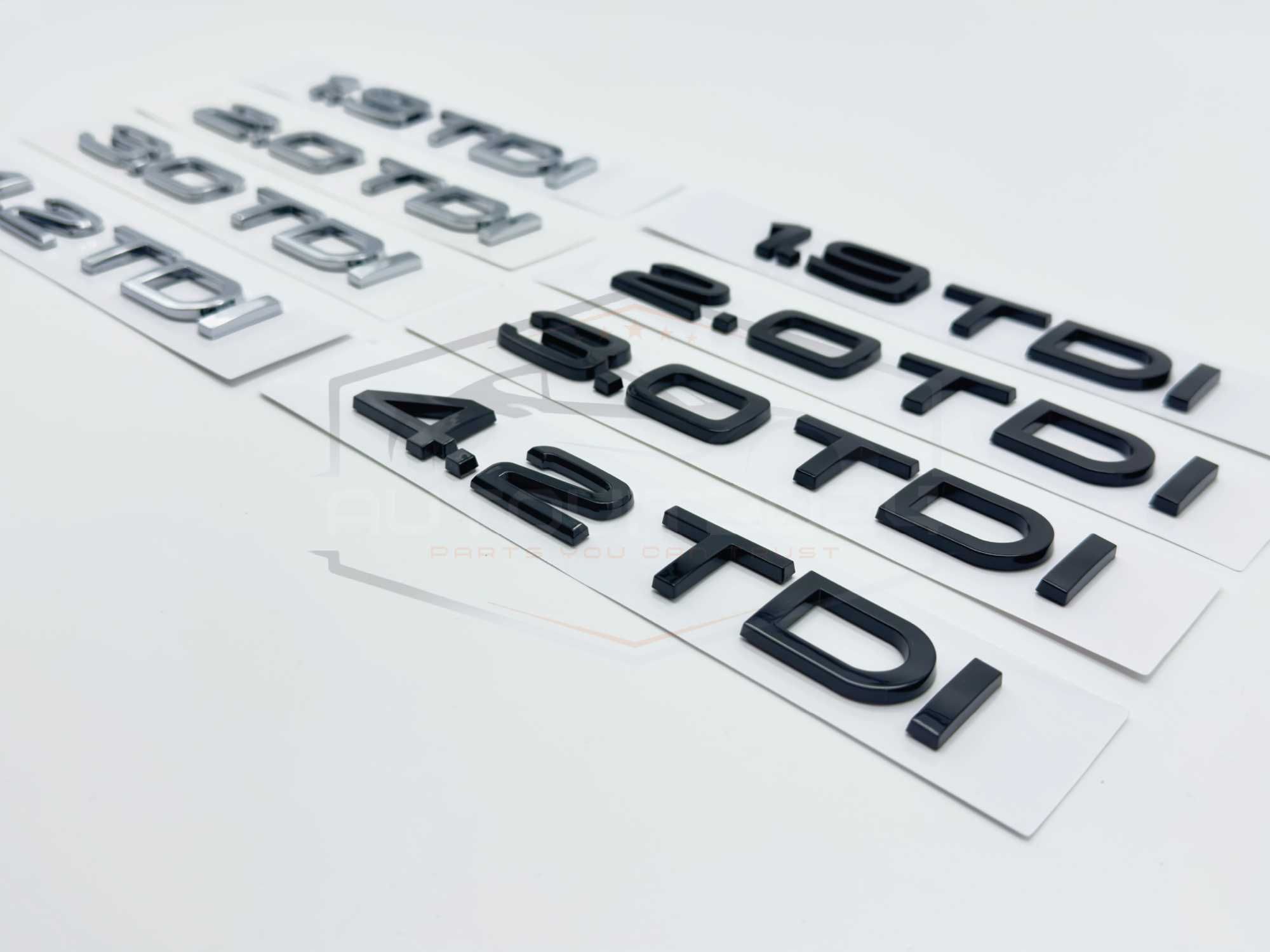 Надпис Audi Ауди 1.9tdi, 2.0tdi, 3.0tdi, 4.2 tdi, A3 A4 A5 A6 A8 Q5 Q7