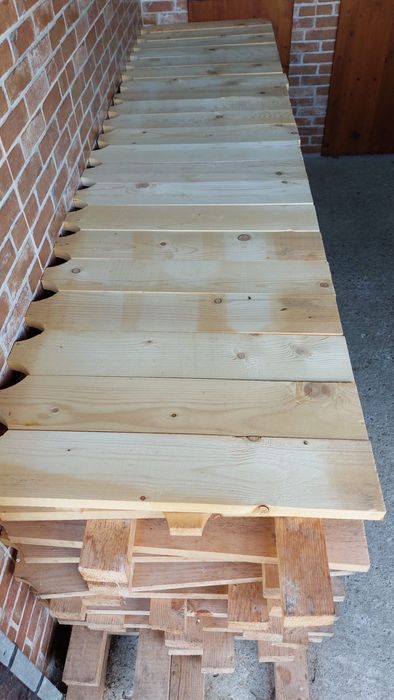 Șipca uscată pentru gard,lemn molid,50x10x2 cm