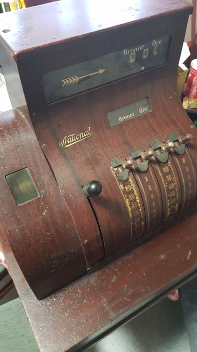 Стар колекционерски касов апарат National