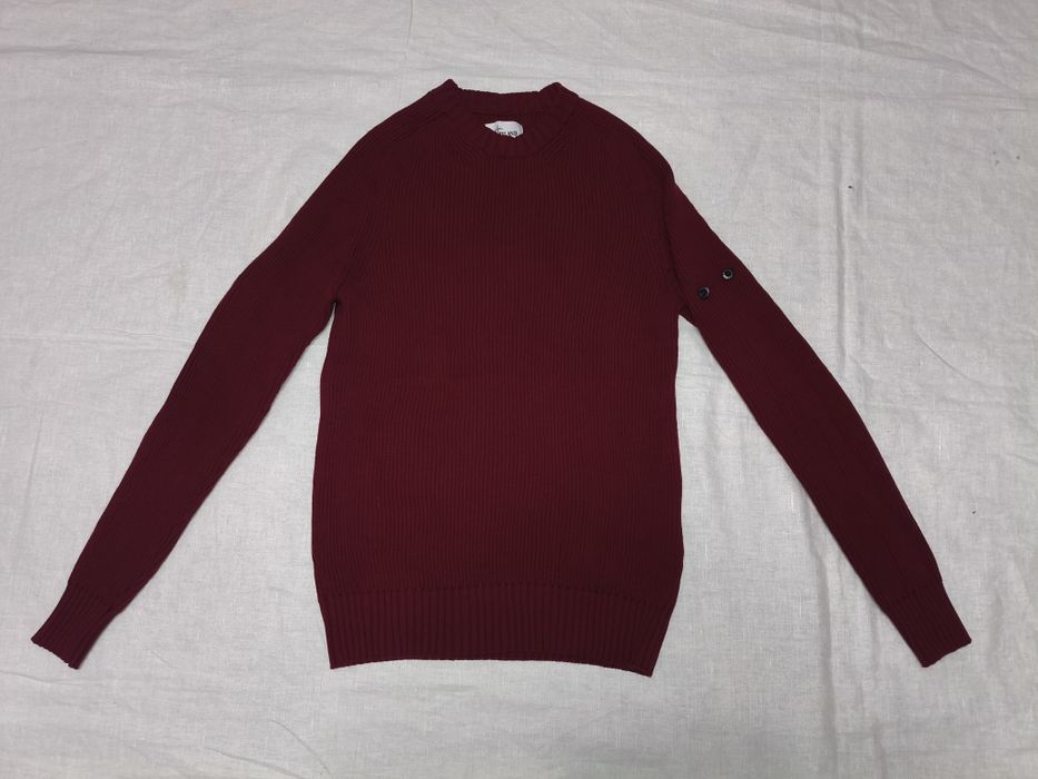 Pulover Stone island mărime L bărbați casual bumbac 100% vișiniu rapid